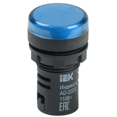 Лампа AD22DS(LED)матрица d22мм синий 230В IEK BLS10-ADDS-230-K07 Лампа AD22DS(LED)матрица d22мм синий 230В IEK BLS10-ADDS-230-K07