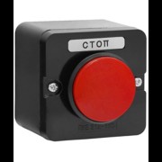 ПКЕ 212-1 У3, 10А, 660В, 1 элемент, красный гриб, накладной, IP40, пост управления (ЭТ) ET519064