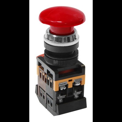 Кнопочный выключатель AEA-22 гриб красный 1з+1р te00006277 Кнопочный выключатель AEA-22 гриб красный 1з+1р te00006277