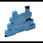 Розетка для монтажа на панель под пайку для реле 55.32 55.34 монтаж. фланец в комплекте металлич. клипса 094.51 9434SMA 93630240