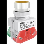 Выключатель кнопочный ABLF диам.22 мм желтый 220В ВK-22 25015DEK