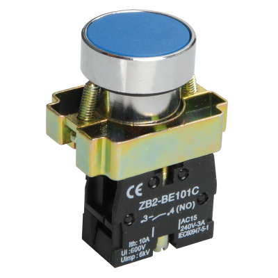 Кнопка управления LAY5-BA61 без подсветки синяя 1з IEK BBT60-BA-K07 Кнопка управления LAY5-BA61 без подсветки синяя 1з IEK BBT60-BA-K07