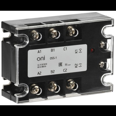 Реле твердотельное OSS-1 60А 380В AC 3-32В DC OSS-1-3-60-B Реле твердотельное OSS-1 60А 380В AC 3-32В DC OSS-1-3-60-B
