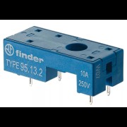 Розетка для монтажа на плате для реле 41.52 41.61 41.81 в комплекте металлич. клипса 095.41.3 син. 95152SNA 95152SMA