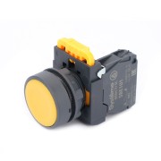 Кнопка SB5 в сборе модульная 22мм желтая с возвратом пластик 1НО SB5AA51