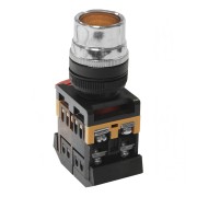 Кнопочный выключатель ABLF-22 желтая с подсветкой 1з+1р 230В te00306067