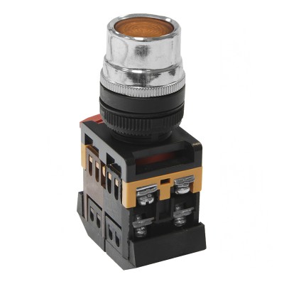 Кнопочный выключатель ABLF-22 желтая с подсветкой 1з+1р 230В te00306067 Кнопочный выключатель ABLF-22 желтая с подсветкой 1з+1р 230В te00306067