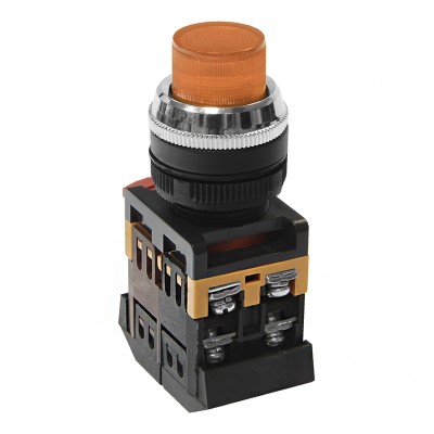 Кнопочный выключатель ABLFP-22 желтая с подсветкой 1з+1р 230В te00110486 Кнопочный выключатель ABLFP-22 желтая с подсветкой 1з+1р 230В te00110486