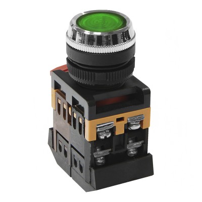 Кнопочный выключатель ABLFS-22 зеленая с подсветкой 1з+1р 230В te00006268 Кнопочный выключатель ABLFS-22 зеленая с подсветкой 1з+1р 230В te00006268