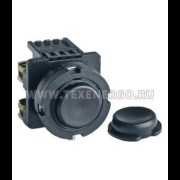 Кнопка КЕ-031/2 черный 1з+1р te00131315