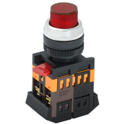 Кнопка ABLFP-22 красный d22мм неон/240В 1з+1р IEK BBT20-ABLFP-K04