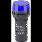 Лампа комм. ADDS 22 мм LED син.220В AC/DC ЛK-22 25122DEK