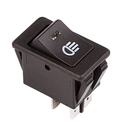 Выключатель клавишный 12V 35А 4с ON-OFF с синей подсветкой ASW-17D 36-4443 Выключатель клавишный 12V 35А 4с ON-OFF с синей подсветкой ASW-17D 36-4443