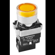 Кнопочный выключатель LAY5-BW3561 желтый с подсветкой 1з te00306041