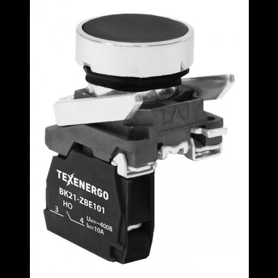 Выключатель кнопочный ВК21-ВА21 1з чёрный te00114842 Выключатель кнопочный ВК21-ВА21 1з чёрный te00114842