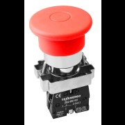 Кнопочный выключатель LAY5-BТ42 "Грибок" красный с фиксацией te00306037