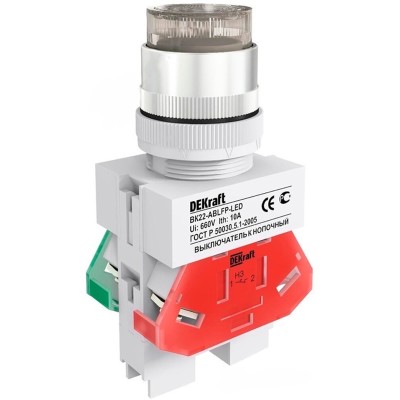 Выкл. кноп. ABLFP 22 мм LED бел. 24В AC/DC ВK-22 25068DEK Выкл. кноп. ABLFP 22 мм LED бел. 24В AC/DC ВK-22 25068DEK