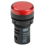 Лампа AD22DS(LED)матрица d22мм красный 24В AC/DC IEK BLS10-ADDS-024-K04