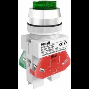 Выключатель Кнопочный ВК30-ABLFP-GRN-LED 25047DEK