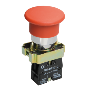 Кнопка управления LAY5-BC41"Грибок" красная 1з IEK BBG70-BC-K04