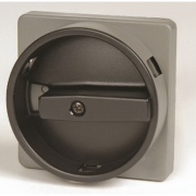 Серебряная площадка 67х67 - черная ручка B63 с замком 22мм для сер.АМ AZ6501