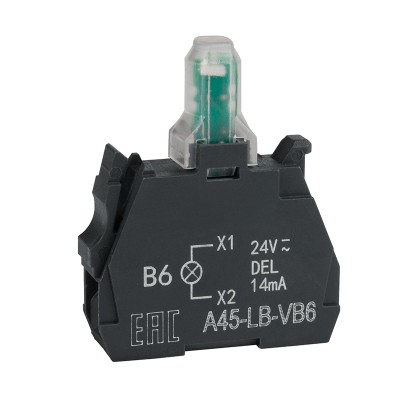 Световой блок OptiSignal D22 A45-LB-VB6 синий 24VACDC ZBVB6 332205 Световой блок OptiSignal D22 A45-LB-VB6 синий 24VACDC ZBVB6 332205