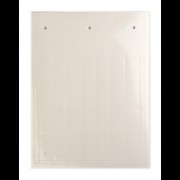 Табличка эластичная. Клейкое основание. Винил. Белый TAF359AW