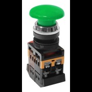 Кнопочный выключатель AEA-22 гриб зеленый 1з+1р te00006276