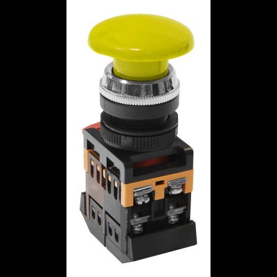 Кнопочный выключатель AEA-22 гриб желтый 1з+1р te00109418 Кнопочный выключатель AEA-22 гриб желтый 1з+1р te00109418