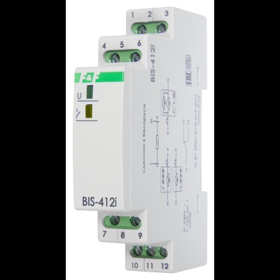 Реле импульсное BIS-412i, с групповым режимом работы, 230В AC 16А(160A/20мс) 1NO IP20 EA01.005.018 Реле импульсное BIS-412i, с групповым режимом работы, 230В AC 16А(160A/20мс) 1NO IP20 EA01.005.018