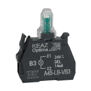 Световой блок OptiSignal D22 A45-LB-VB3 зеленый 24VACDC ZBVB3 332206