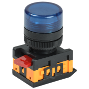 Лампа AL-22TE сигнальная d22мм синий неон/240В цилиндр IEK BLS30-ALTE-K07