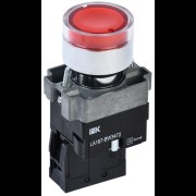Кнопка LA167-BW3472 d=22мм RC 1р с подсвет. красная IEK BBT20-BW3472-2-12-67-K04