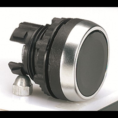 Кнопка с пруж. возвр. с пот. головкой черн. Osmoz 023806 Кнопка с пруж. возвр. с пот. головкой черн. Osmoz 023806