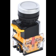 Кнопка D8-11T d=22мм 1з+1р с фиксацией белая IEK BBT30-11T-3-21-K01