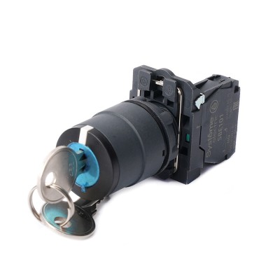 SE Переключатель SB5 в сборе модульный 22мм 2поз с возвратом ключ пр-лев 1НО SB5AG61 SE Переключатель SB5 в сборе модульный 22мм 2поз с возвратом ключ пр-лев 1НО SB5AG61