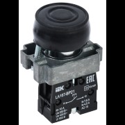 Кнопка LA167-BP21 d=22мм 1з черная IEK BBT20-BP21-1-22-67-K02