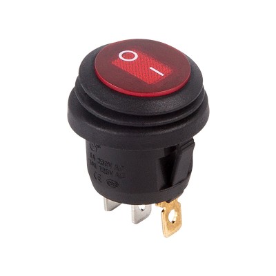 Выключатель клавишный 6А 250В ON-OFF красный, с подсветкой Rexant 36-2595 Выключатель клавишный 6А 250В ON-OFF красный, с подсветкой Rexant 36-2595