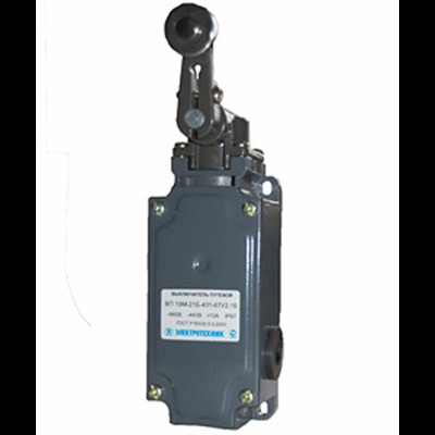 Выключатель ВП 19М-21Б-431-67 У2.15, четырёхполюсный, рычаг с роликом, 1з+3р, IP67, путевой (ЭТ) ET008494 Выключатель ВП 19М-21Б-431-67 У2.15, четырёхполюсный, рычаг с роликом, 1з+3р, IP67, путевой (ЭТ) ET008494
