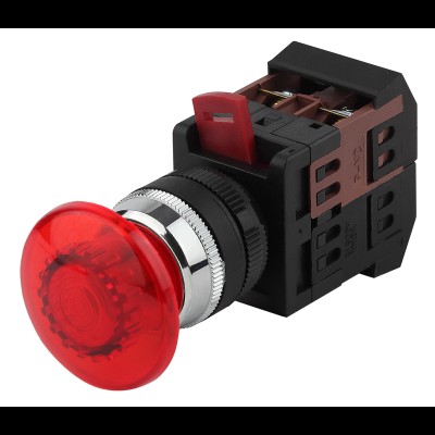 ЭРА Кнопка AEAL22 "Грибок"с фиксацией красный d22мм 240В 1з+1р (10/400/4000) Б0045638 ЭРА Кнопка AEAL22 "Грибок"с фиксацией красный d22мм 240В 1з+1р (10/400/4000) Б0045638