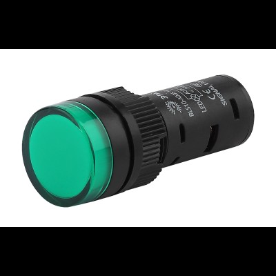 ЭРА Лампа AD16DS(LED)матрица d16мм зеленый 24В AC/DC (10/1000/28000) Б0045612 ЭРА Лампа AD16DS(LED)матрица d16мм зеленый 24В AC/DC (10/1000/28000) Б0045612