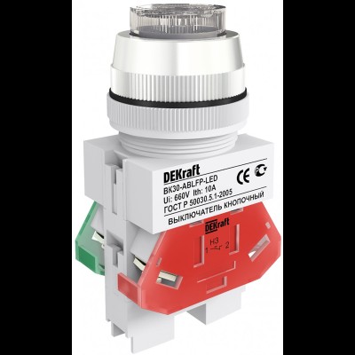 Выкл. кноп. ABLFP 30 мм Цвет:БЕЛЫЙ LED 220В ВK-30 25050DEK Выкл. кноп. ABLFP 30 мм Цвет:БЕЛЫЙ LED 220В ВK-30 25050DEK