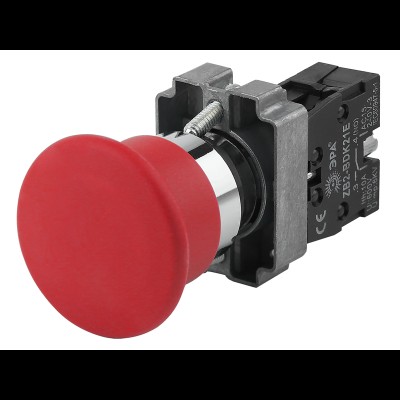 ЭРА Кнопка управления LAY5-BC41"Грибок" красная 1з (20/200/3200) Б0045642 ЭРА Кнопка управления LAY5-BC41"Грибок" красная 1з (20/200/3200) Б0045642