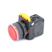 Кнопка SB5 в сборе 22 мм с подсветкой красная SE SB5AW34M2