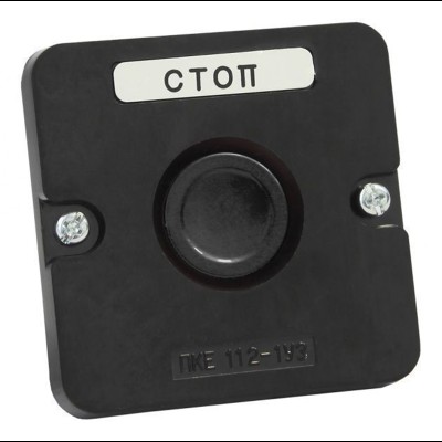 Пост кнопочный ПКЕ 112-1 У3 IP40 черный (карболит) ГОСТ te00000651 Пост кнопочный ПКЕ 112-1 У3 IP40 черный (карболит) ГОСТ te00000651