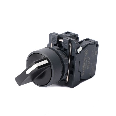 Переключатель SB5 в сборе модульный 22мм 2 позиции с возвратом 1НО SB5AD41 Переключатель SB5 в сборе модульный 22мм 2 позиции с возвратом 1НО SB5AD41