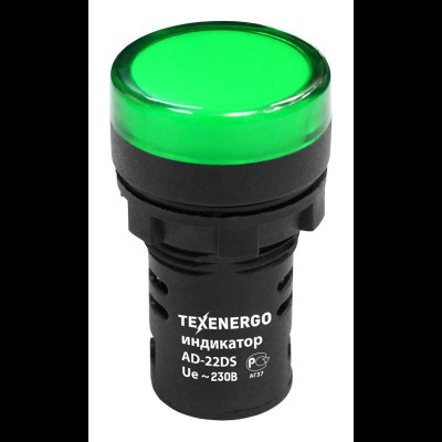 Арматура светосигнальная AD22DS 230В зеленая Техэнерго te00136595 Арматура светосигнальная AD22DS 230В зеленая Техэнерго te00136595