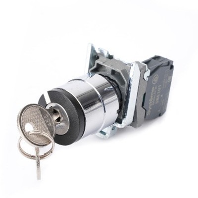 SE Переключатель SB4 в сборе модульный 22мм 2поз с возвратом ключ пр-лев 1НО SB4BG61 SE Переключатель SB4 в сборе модульный 22мм 2поз с возвратом ключ пр-лев 1НО SB4BG61