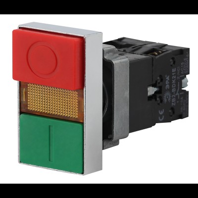 ЭРА Кнопка управления LAY5-BW8465 "I-O" сдвоенная с подсветкой (20/200/3200) Б0045628 ЭРА Кнопка управления LAY5-BW8465 "I-O" сдвоенная с подсветкой (20/200/3200) Б0045628