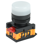 Лампа AL-22TE сигнальная d22мм белый неон/240В цилиндр IEK BLS30-ALTE-K01